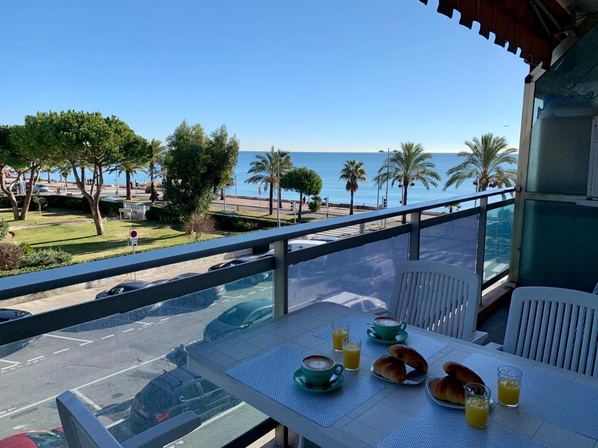 Studio F1 Vue Mer A 30M Des Plages Cagnes-sur-Mer Exterior photo